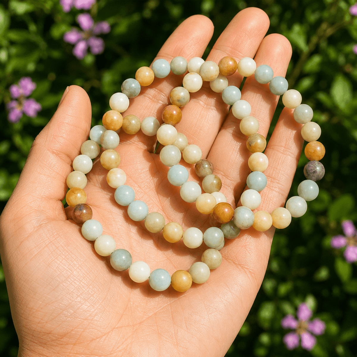 Multi Amazonite Bracelet | Amazonite Crystal Bracelet (Success and Good Luck)