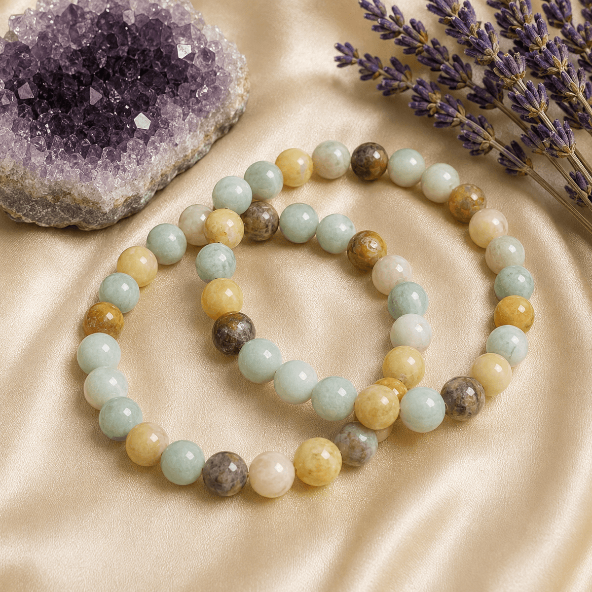 Multi Amazonite Bracelet | Amazonite Crystal Bracelet (Success and Good Luck)