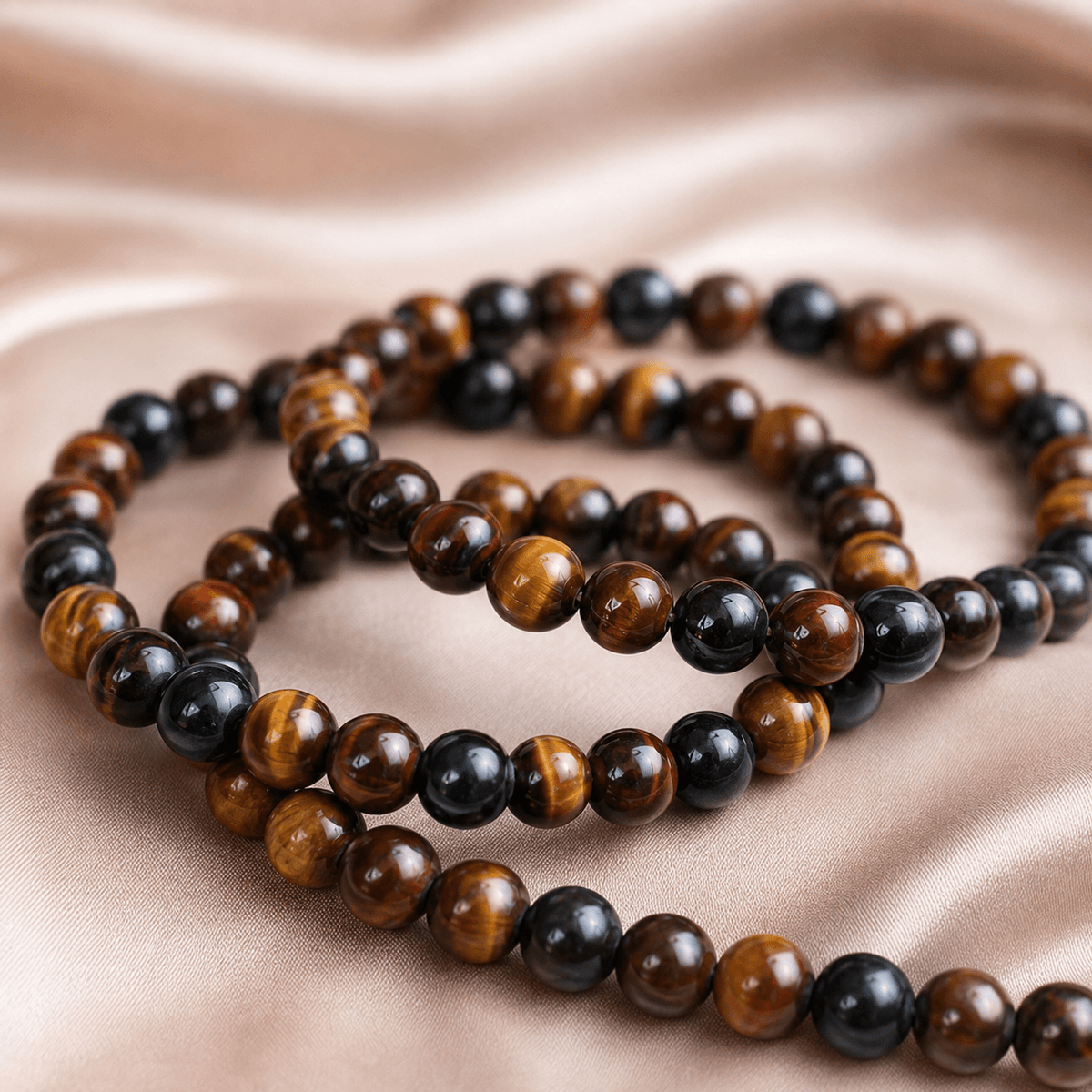 Multi Tiger Eye Bracelet | Tiger Eye Beads Bracelet (Self-Confidence, Spiritual Stability,)