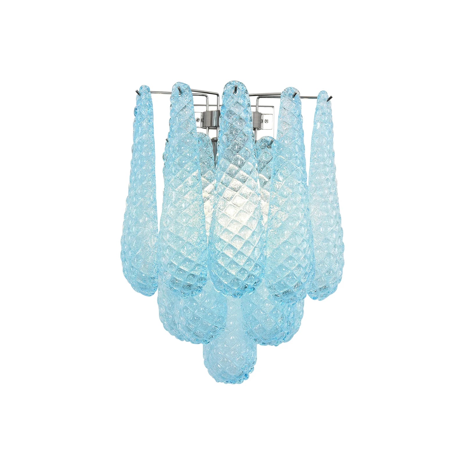 Murano Petals Blue Wall Light