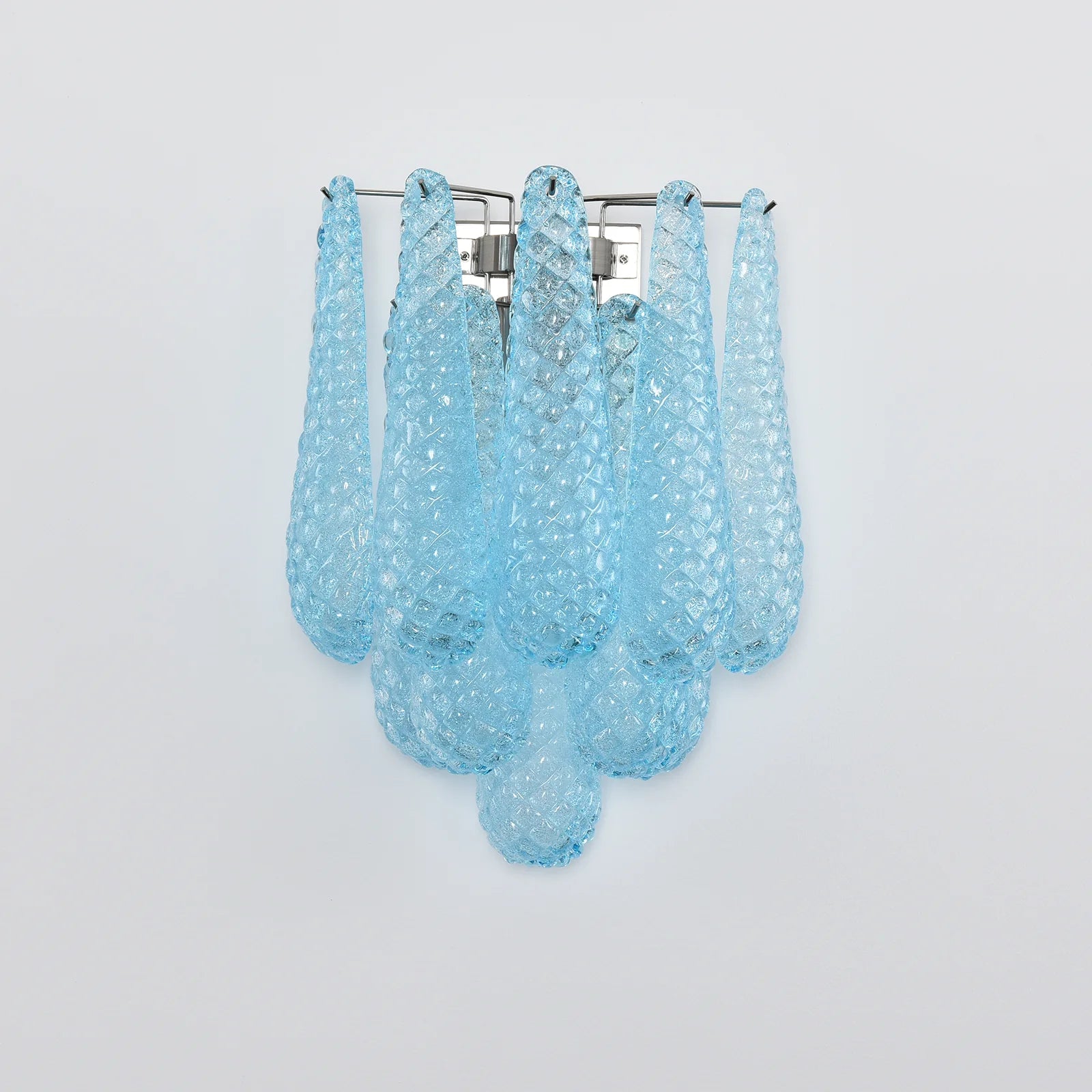 Murano Petals Blue Wall Light