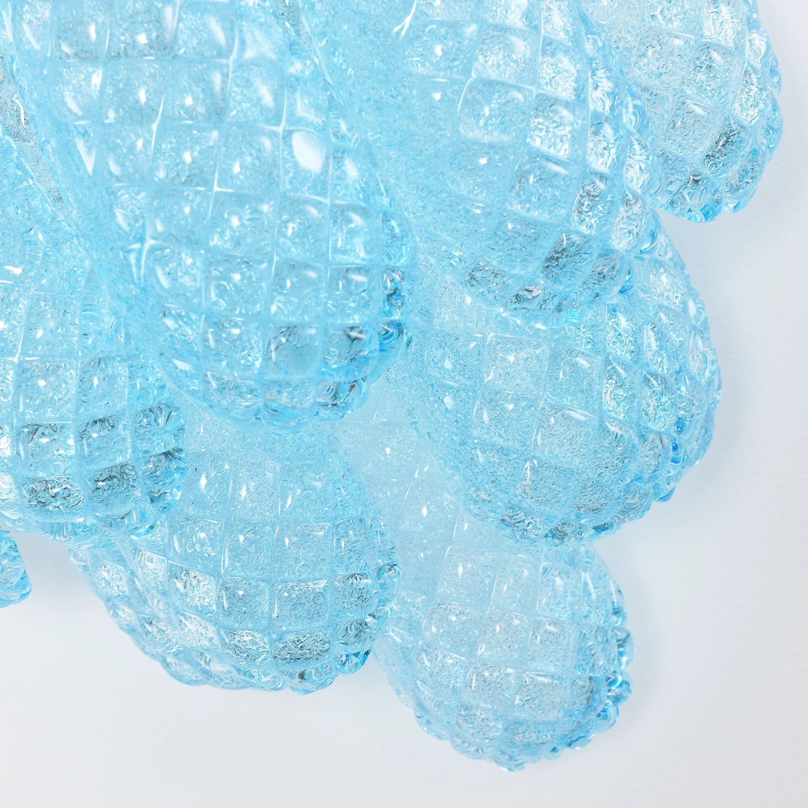 Murano Petals Blue Wall Light