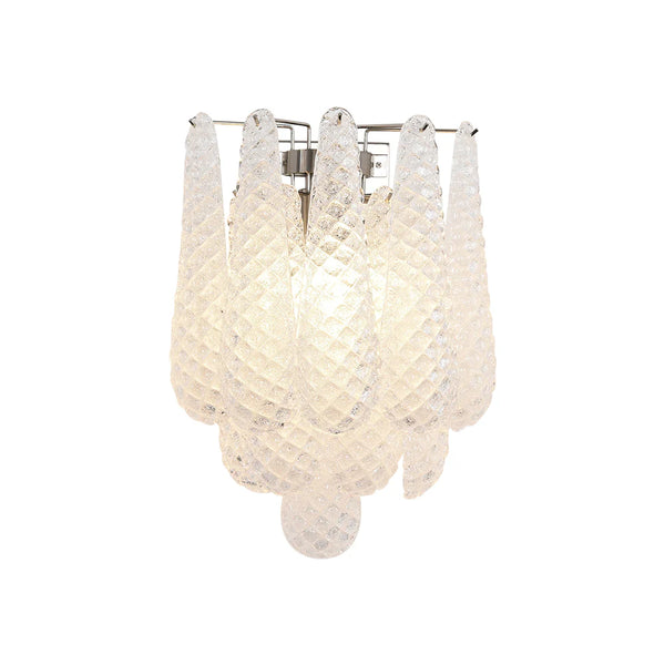 Murano Petals White Wall Light