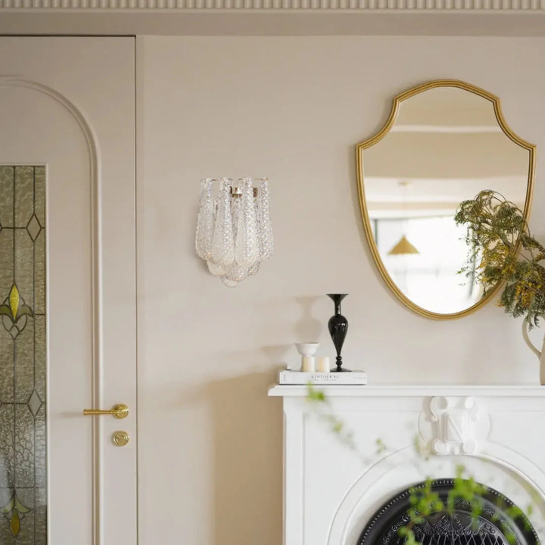 Murano Petals White Wall Light