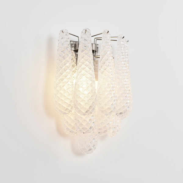 Murano Petals White Wall Light