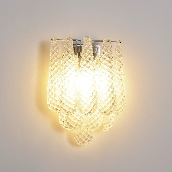 Murano Petals White Wall Light