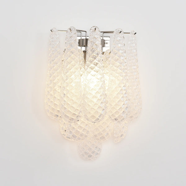 Murano Petals White Wall Light