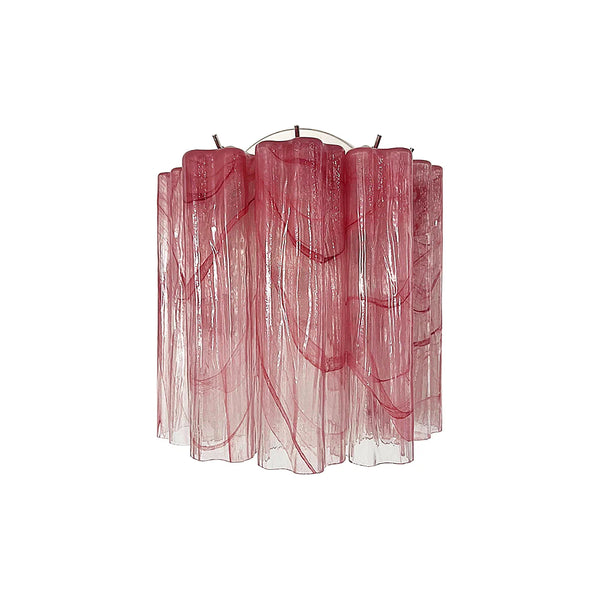 Murano Red Glass Tube Wall Lamp