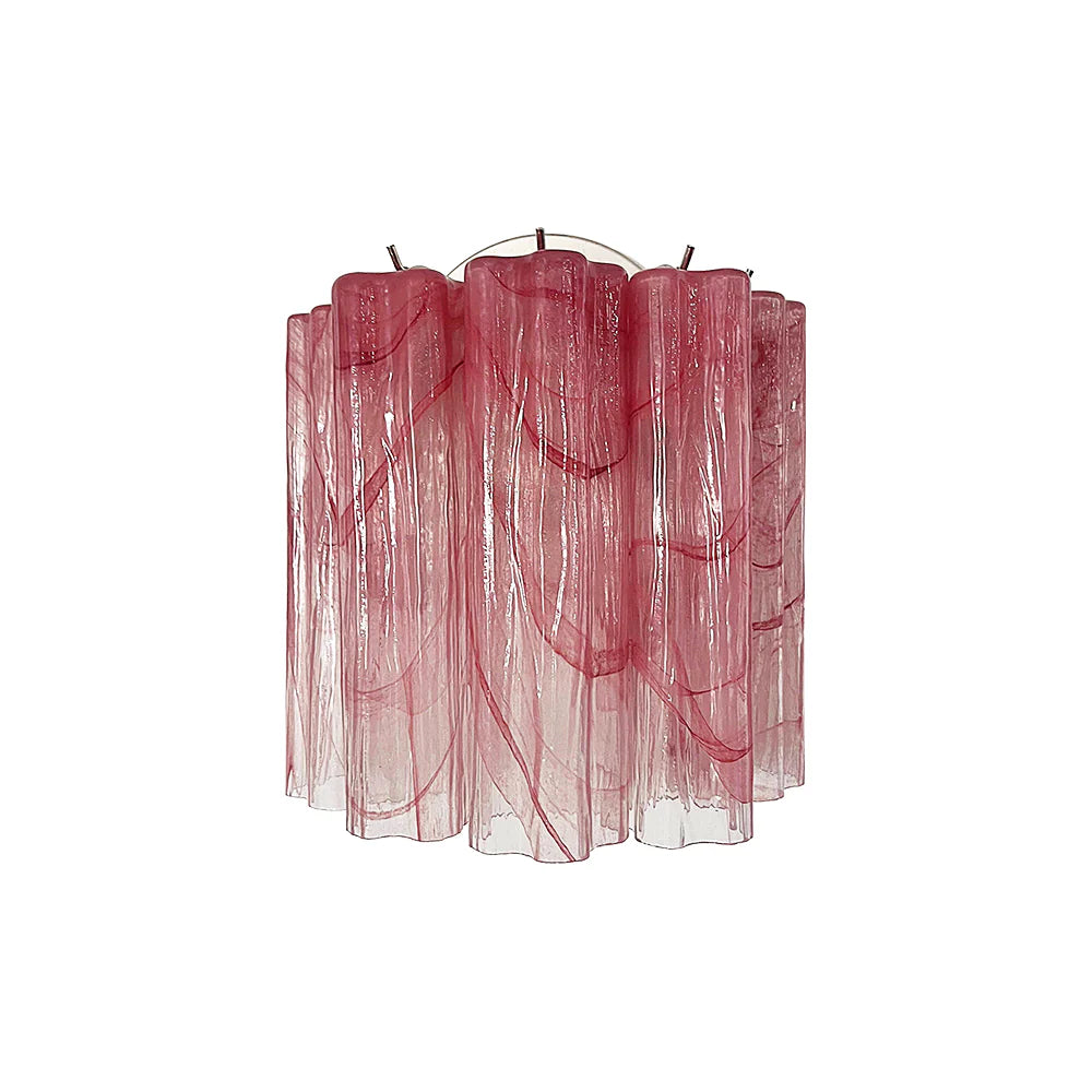 Murano Red Glass Tube Wall Lamp