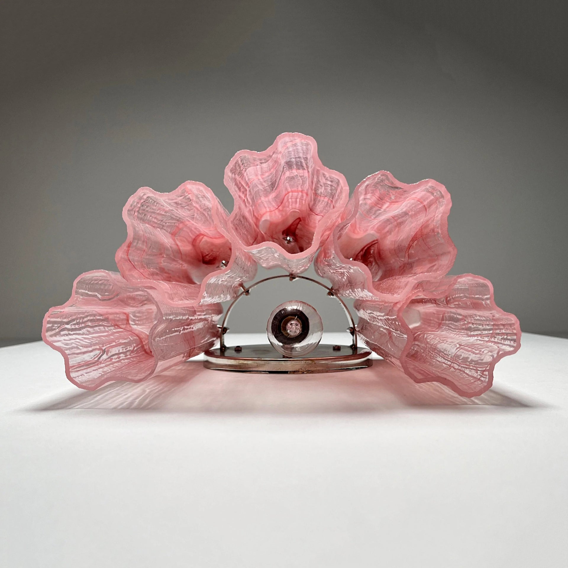 Murano Red Glass Tube Wall Lamp