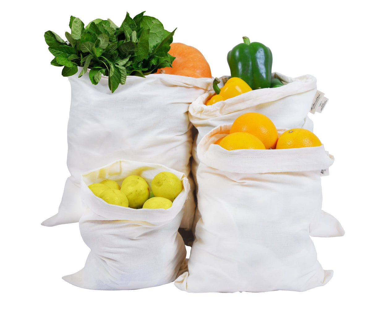 Muslin Bags - Cloth Produce Bags Drawstring