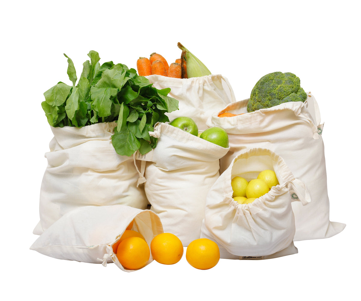 Muslin Bags - Cloth Produce Bags Drawstring