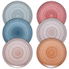 Tonal Hobnail Glass Plate, Set of 6