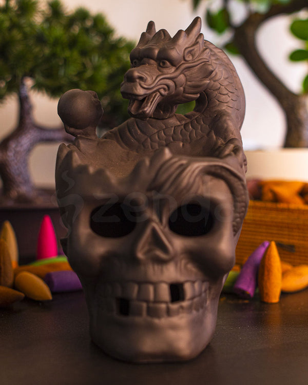 Mythical Dragon Skull Backflow Incense Burner