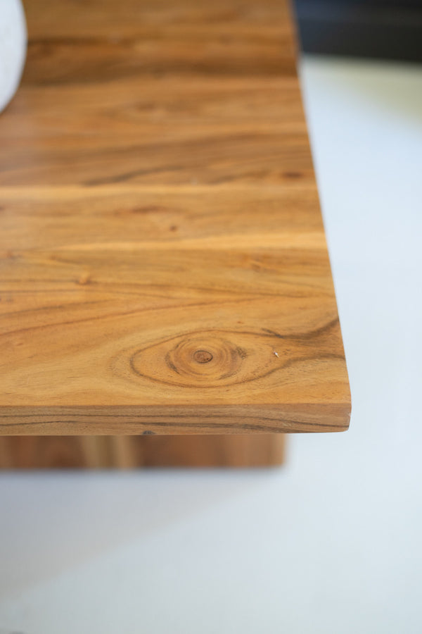 Acacia Wood Double-Tiered Coffee Table - Gifts for You 'n Me