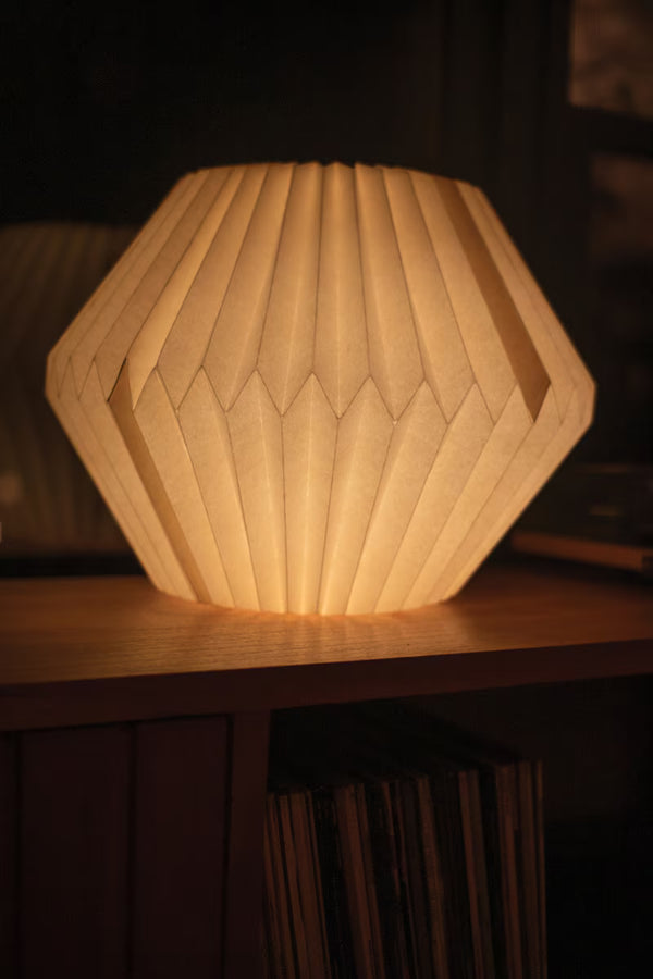 SET OF THREE FOLDING PAPER PENDANT LANTERNS