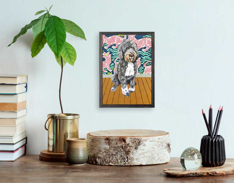 Dog Tales - Winston Mini Framed Canvas