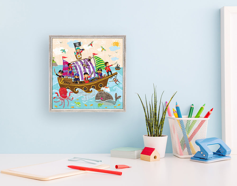 Swashbuckling Good Time Mini Framed Canvas