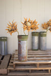SET OF 2 - RECLAIMED MILITARY CANISTER