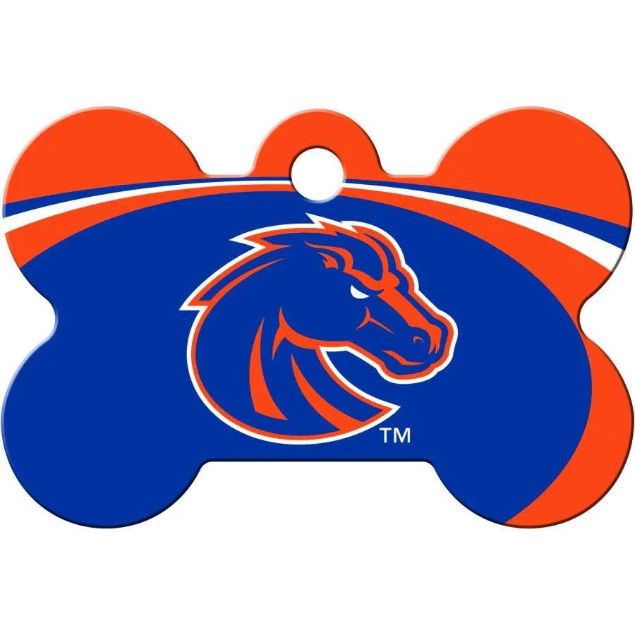 Boise State Broncos NCAA Pet ID Tag - Large Bone - Gifts for You 'n Me