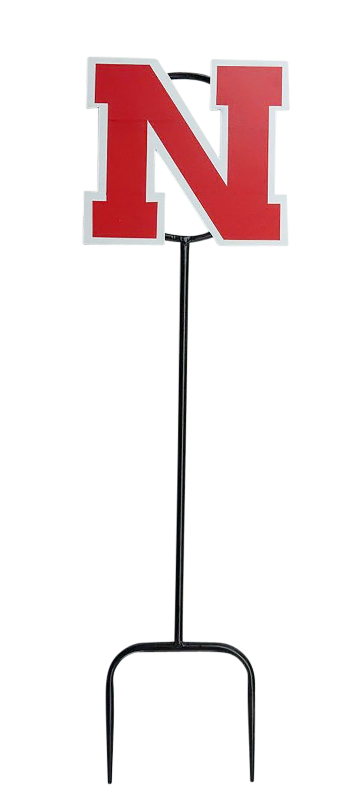 Nebraska Logo Wrought Iron Yard Decor