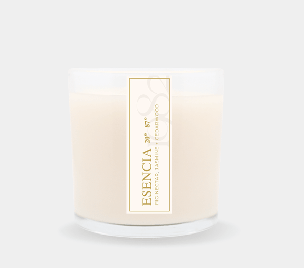 Esencia 20° 87° (14 oz Double Wick) - Notes: Fig Nectar, Cedarwood, Citron, Zest, Benzoin & Musk