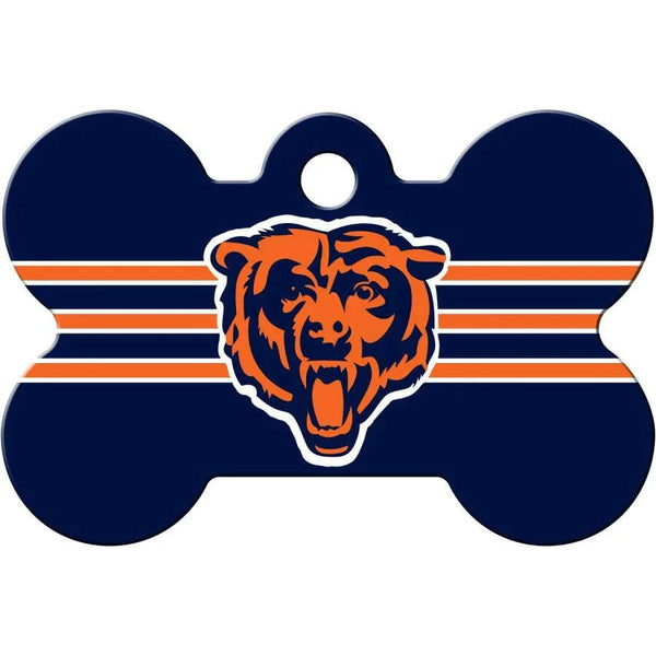 Chicago Bears NFL Pet ID Tag - Large Bone - Gifts for You 'n Me