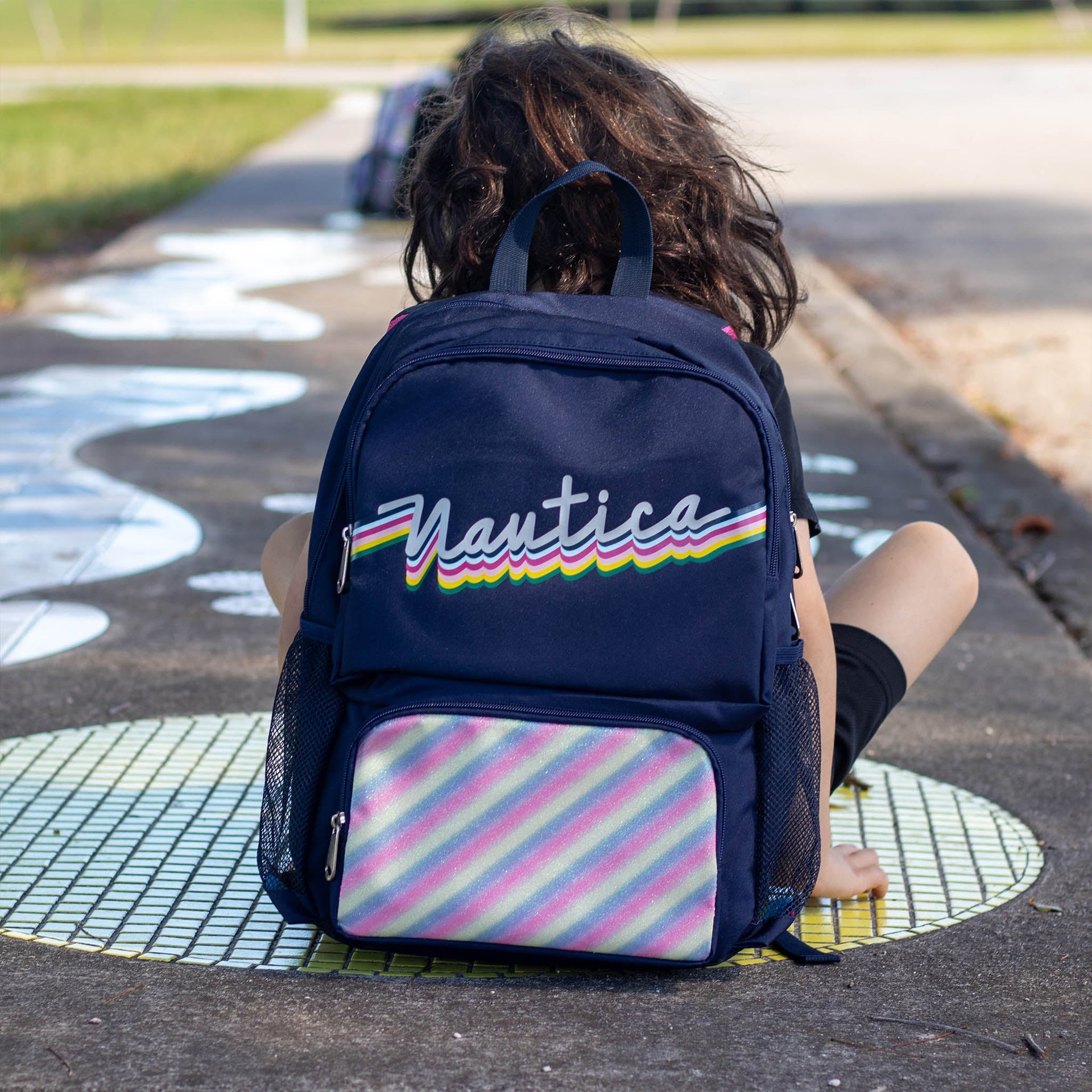 Kids Backpack for School | Retro Rainbow | 16