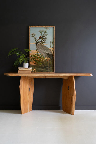 RECYCLED WOOD CONSOLE TABLE