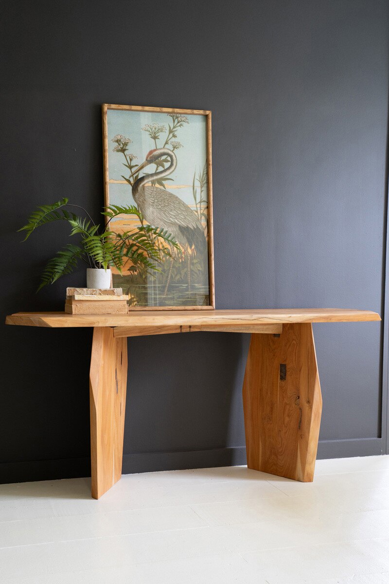 RECYCLED WOOD CONSOLE TABLE
