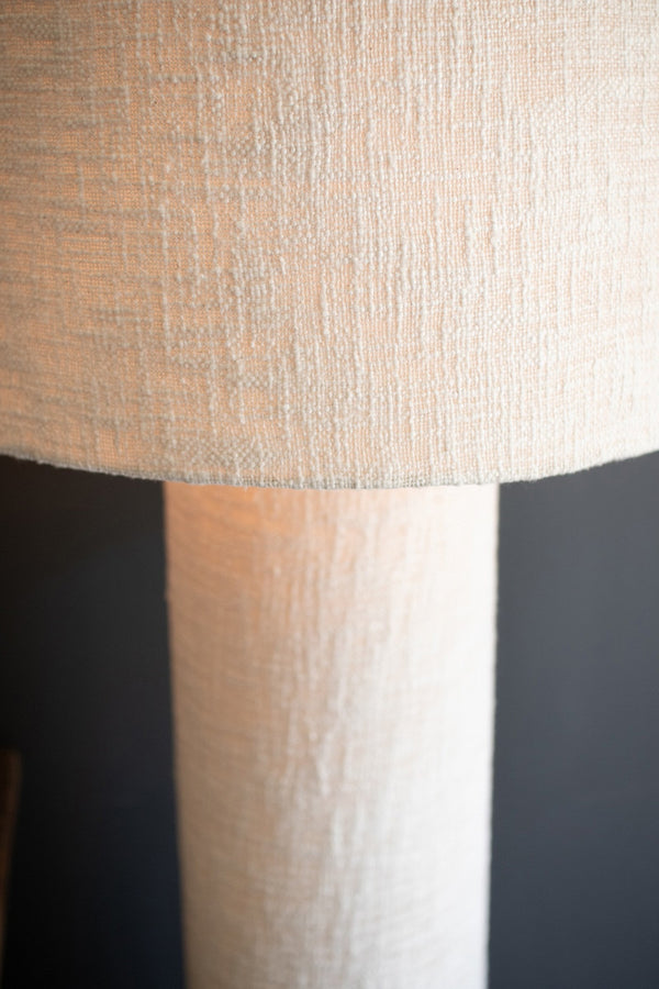 Boucle Fabric Floor Lamp with Shade