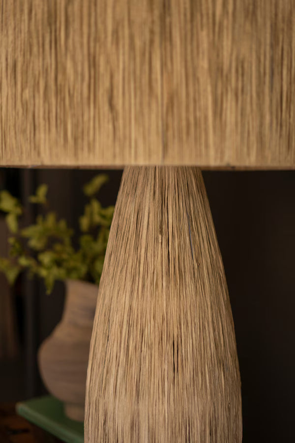 RAFFIA TABLE LAMP WITH SHADE