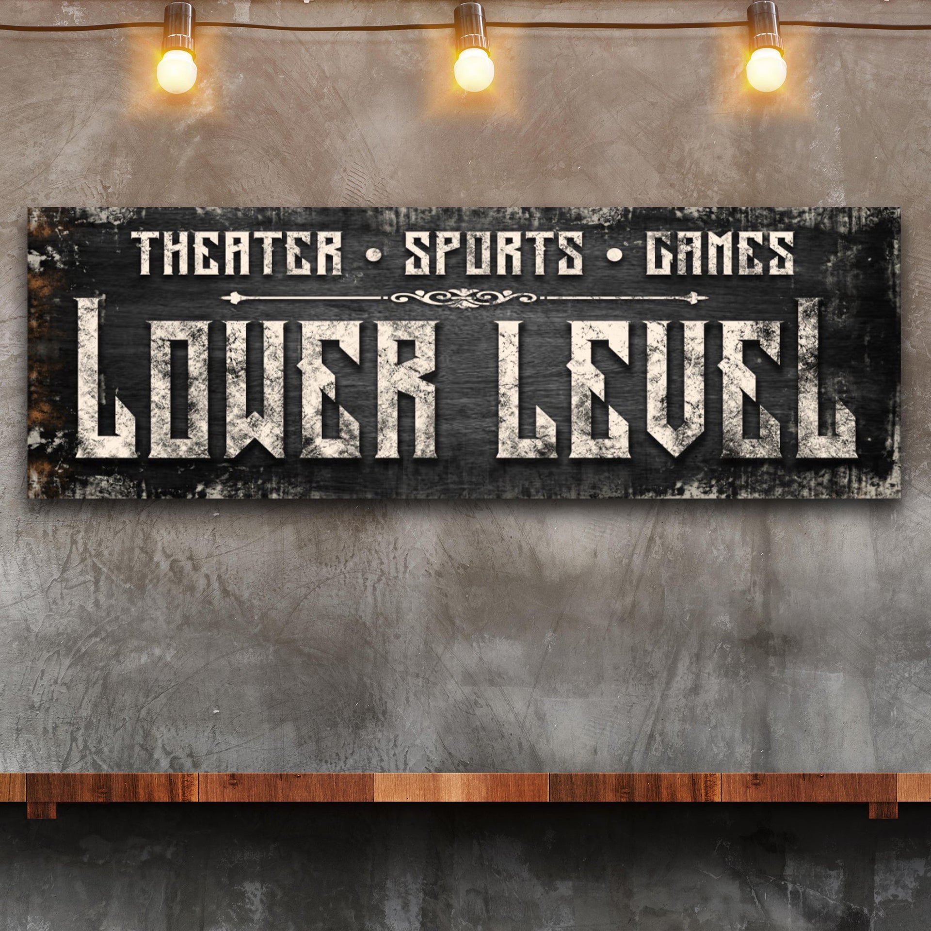 Lower Level Sign