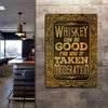 Whiskey Sign II - '18"x12"' inch Medium Premium Gallery Wrapped