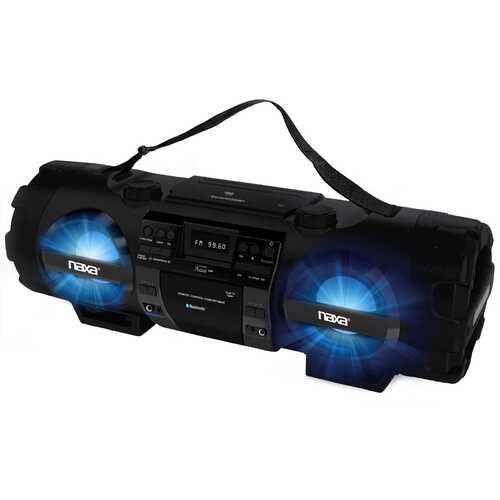NAXA MP3/CD High Bass Boombox and PA System with Bluetooth - Gifts for You 'n Me