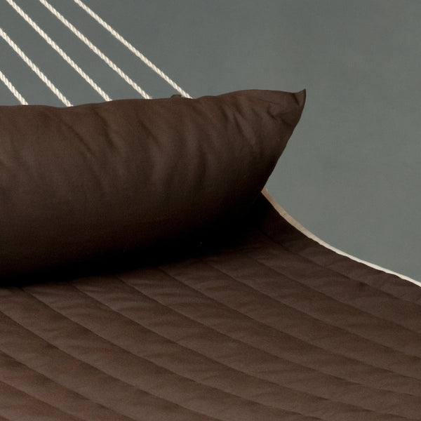 Nautico Cool Grey Outdoor R Padded Arabica - Padded Kingsize Spreader Bar Hammock with Powder Coated Steel Stand