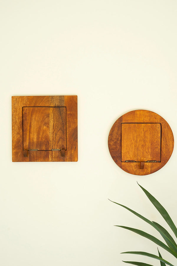 Set of 2 Folding Wall Shelves