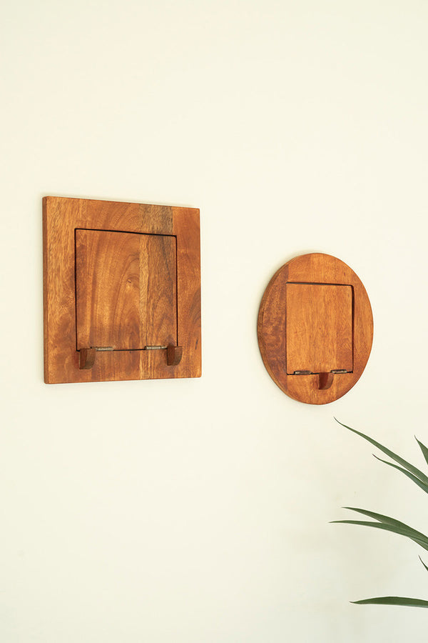 Set of 2 Folding Wall Shelves