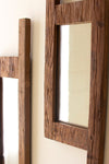 Set of 2 Recycled Wall Wood Mirrors