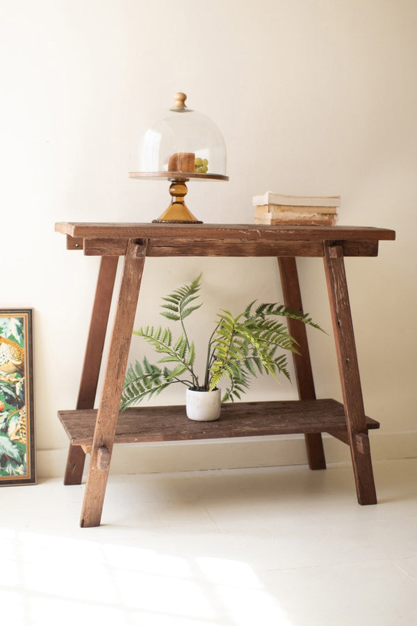 Reclaimed Teak Wood Console Table