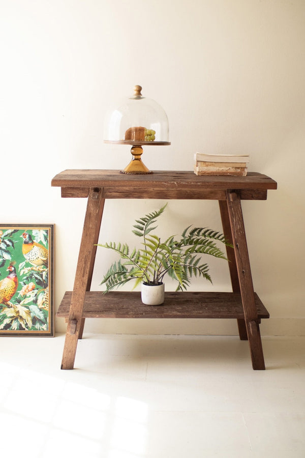Reclaimed Teak Wood Console Table