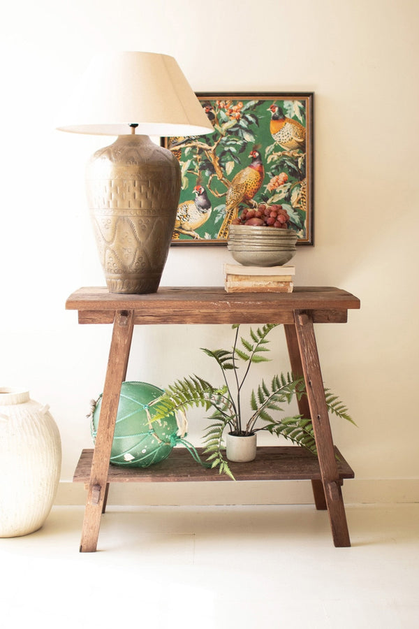 Reclaimed Teak Wood Console Table