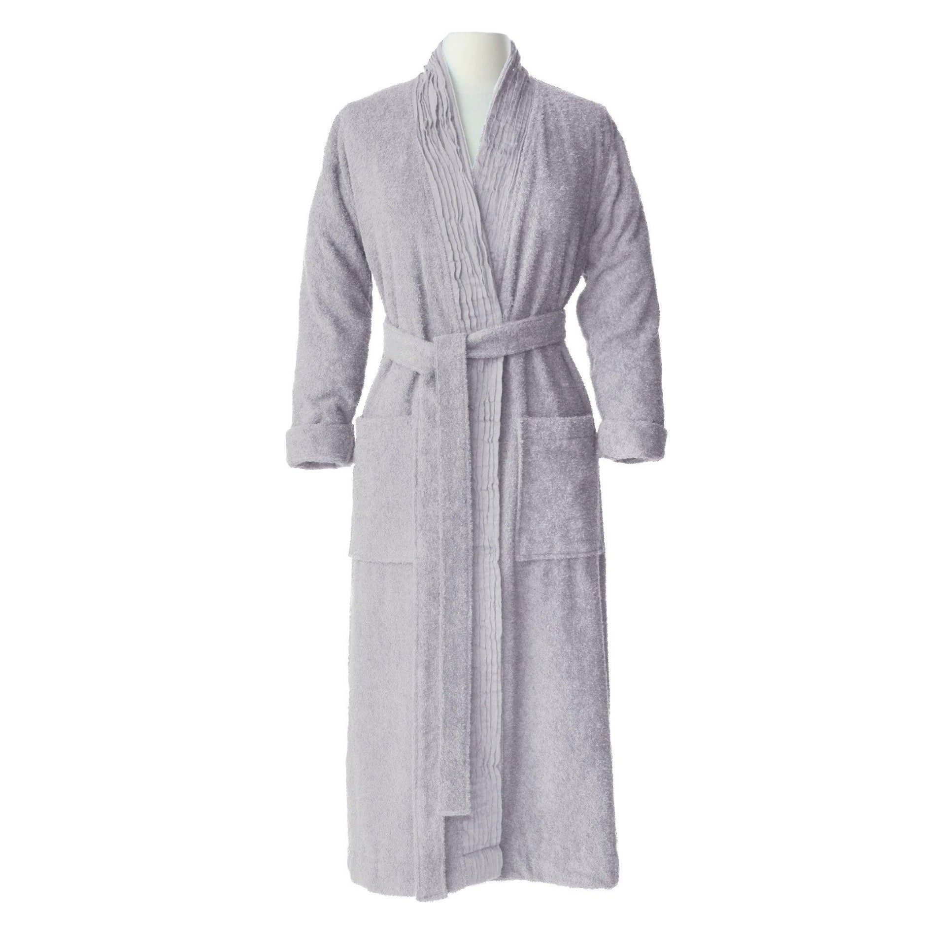 Turkish Cotton Terry Cloth Pleated Bathrobe