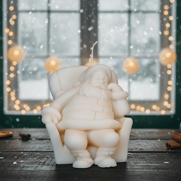 Napping Santa Candle | Soy Wax Candle | Christmas Candle