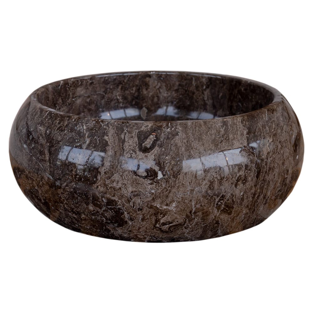Narcist Brown Marble Vessel Sink High-Gloss Polished