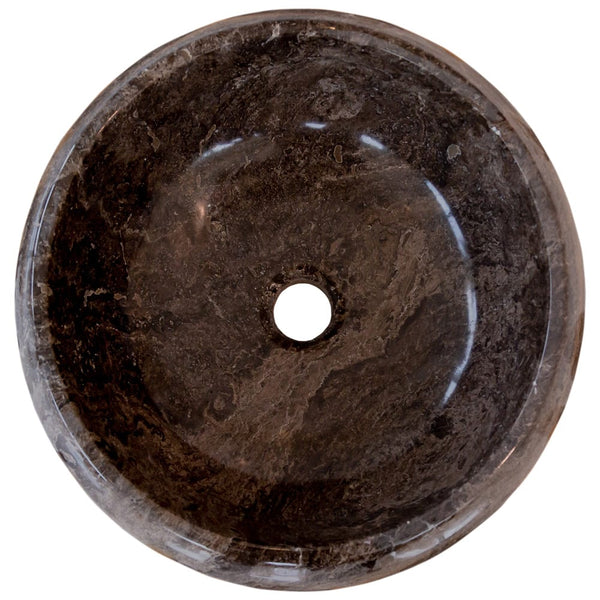 Narcist Brown Marble Vessel Sink High-Gloss Polished