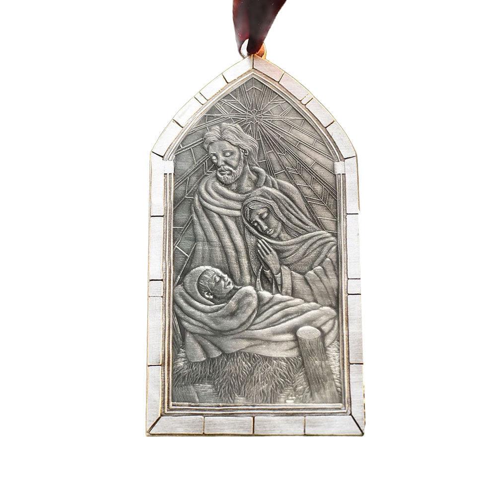 Nativity Cathedral Window Ornament