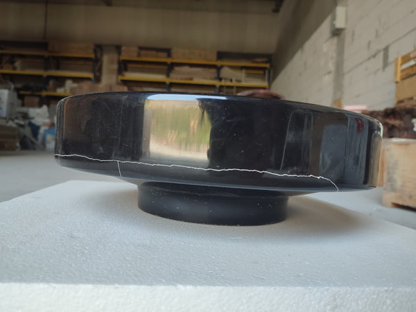 Natural Stone Toros Black Marble Above Counter Vessel Sink Polished (D)16