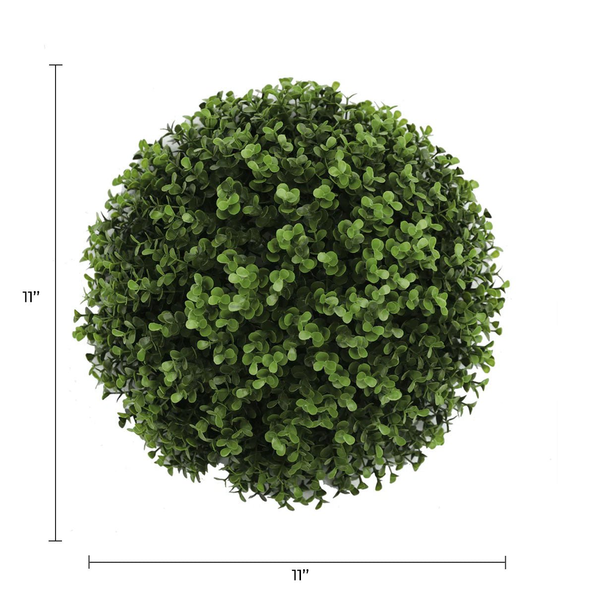 Dark Boxwood Artificial Topiary Ball Set of 2 17in – UV Resistant