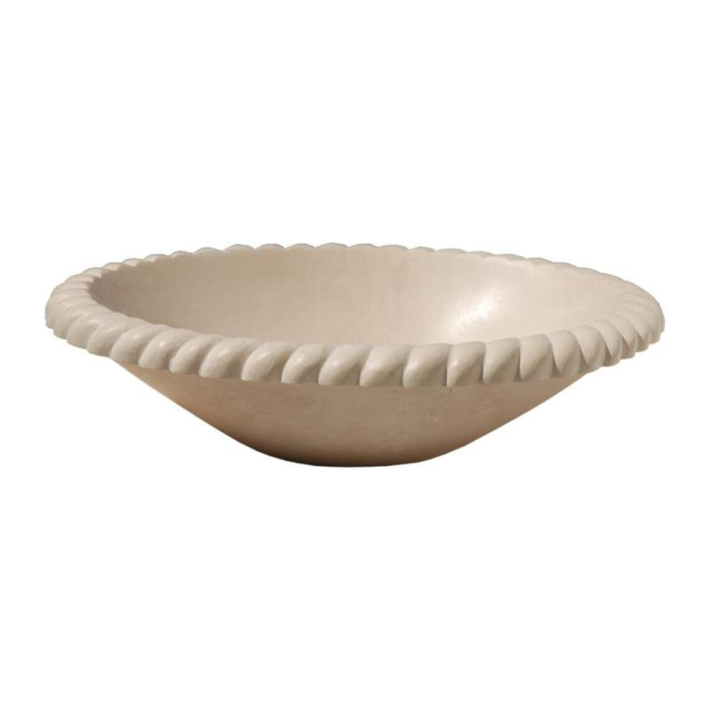 Natural Stone Champagne Limestone Vessel Sink (L)22
